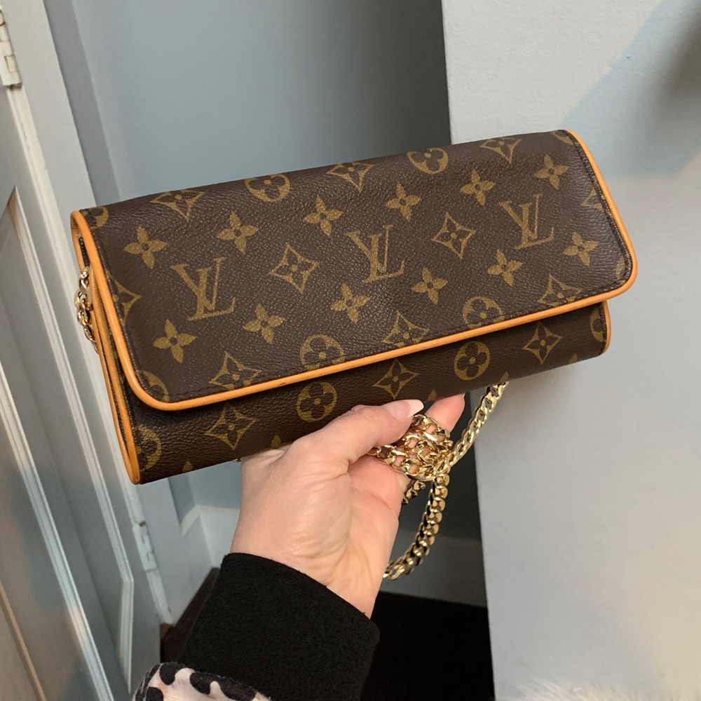 2000 authentic Louis Vuitton Twin Pochette GM crossbody, free replacement chain - Picture 4 of 16
